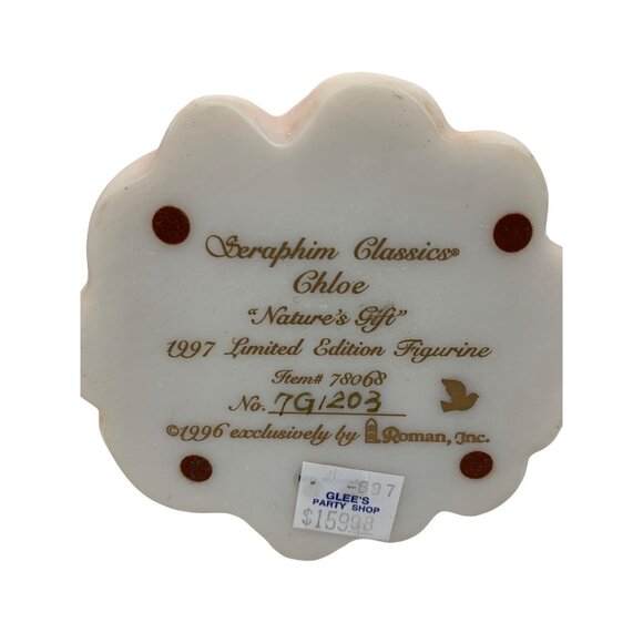 VTG Seraphim Classics Angel Large Figurine Chloe 1997 12" x 6" Decor 7111 - Picture 5 of 16
